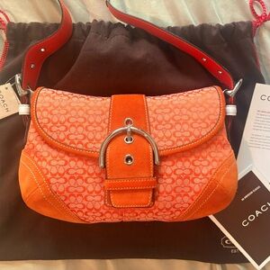 NWT Vintage Coach Orange Women's Bag